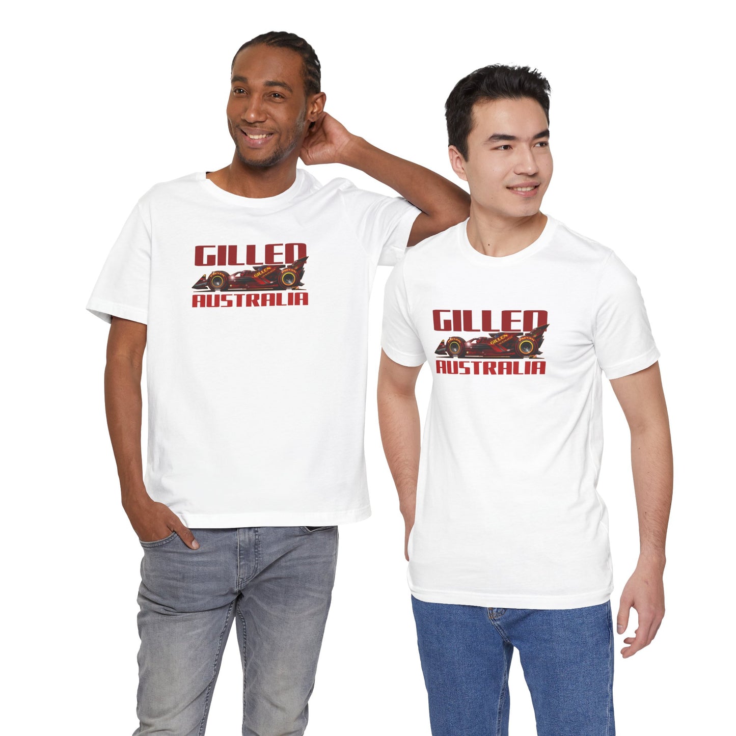 GILLEN AUSTRALIA F1 2047 Race Car Art Short Sleeve Tee - 6 Colors