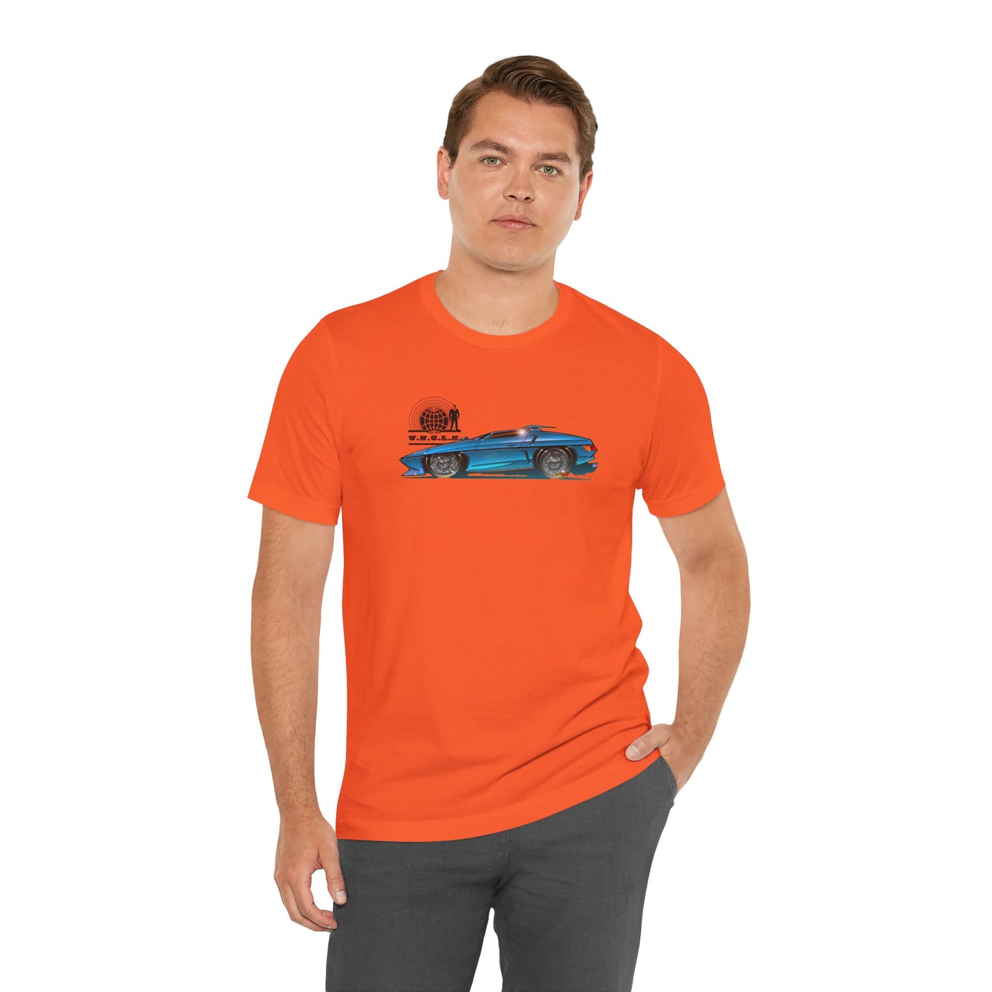 THE MAN FROM UNCLE Piranha TV Car Fireball Jersey Short Sleeve Tee Shirt - Multiple Colors