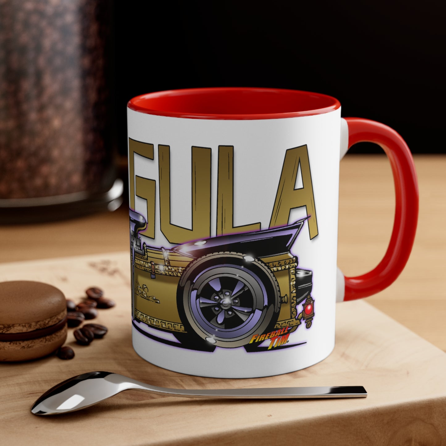 MUNSTERS DRAGULA Blood Mug Movie Car Coffee Mug 11oz