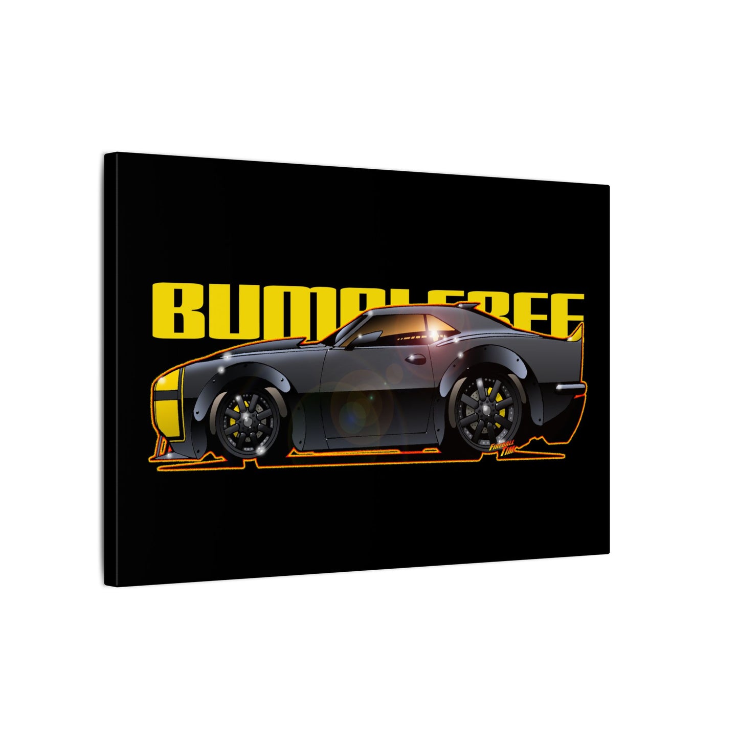 TRANSFORMERS BUMBLEBEE 1967 Camaro Fireball Art Canvas Print