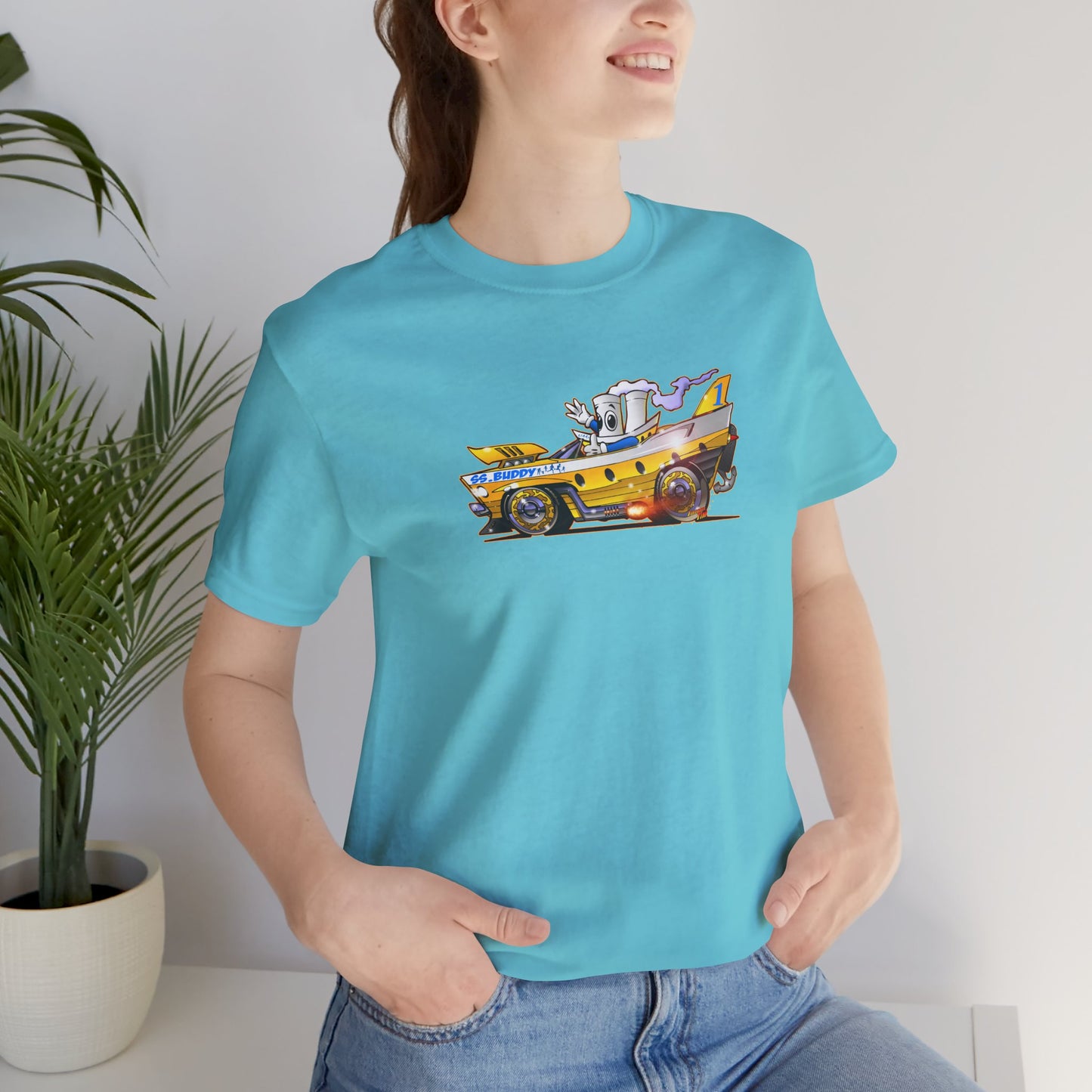 BUDDY CRUISE BUDDYMOBILE Custom Car Art Short Sleeve Tee in 17 Colors