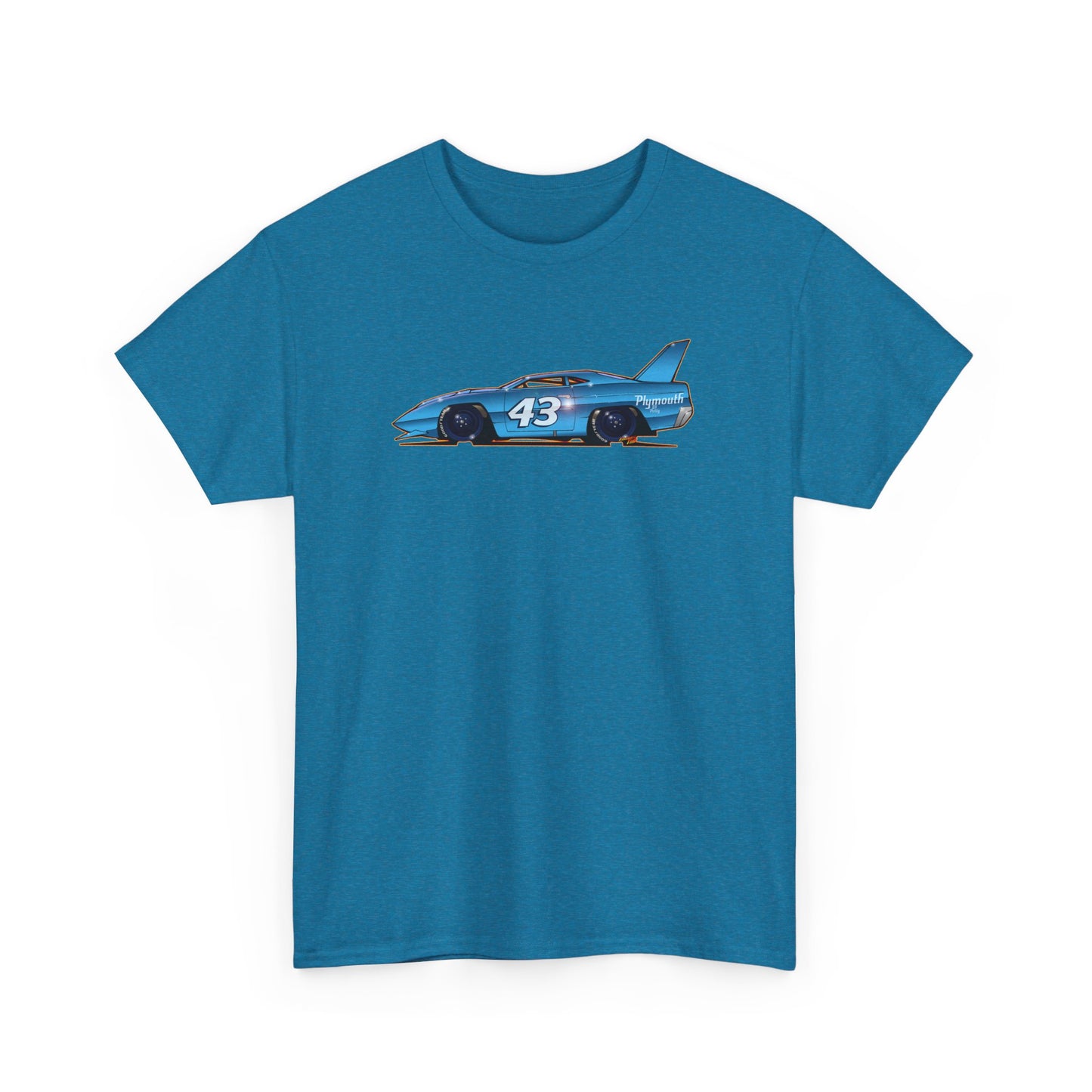 NASCAR Richard Petty 43 Plymouth Collectible Unisex Heavy Cotton Tee 8 Colors