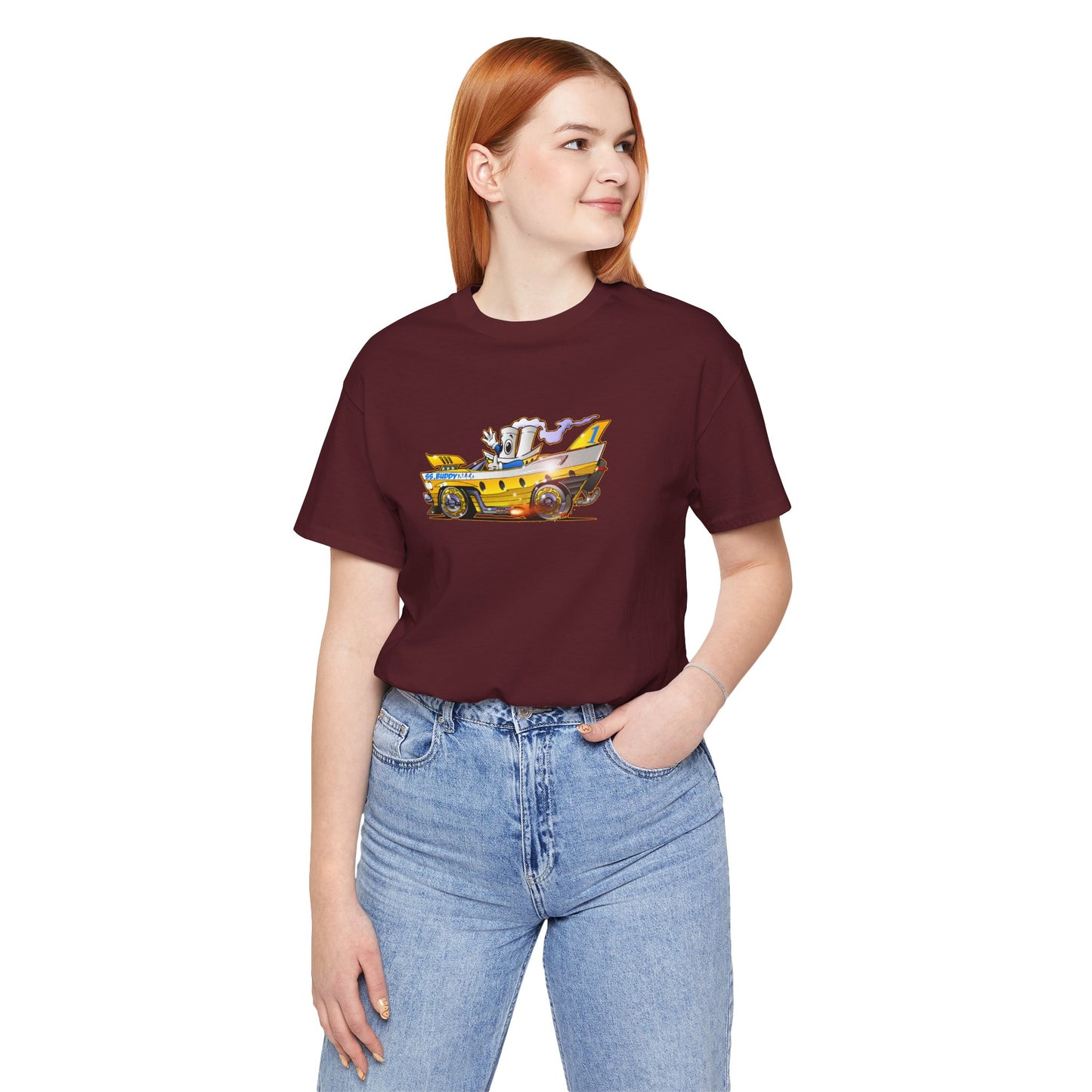 BUDDY CRUISE BUDDYMOBILE Custom Car Art Short Sleeve Tee in 17 Colors