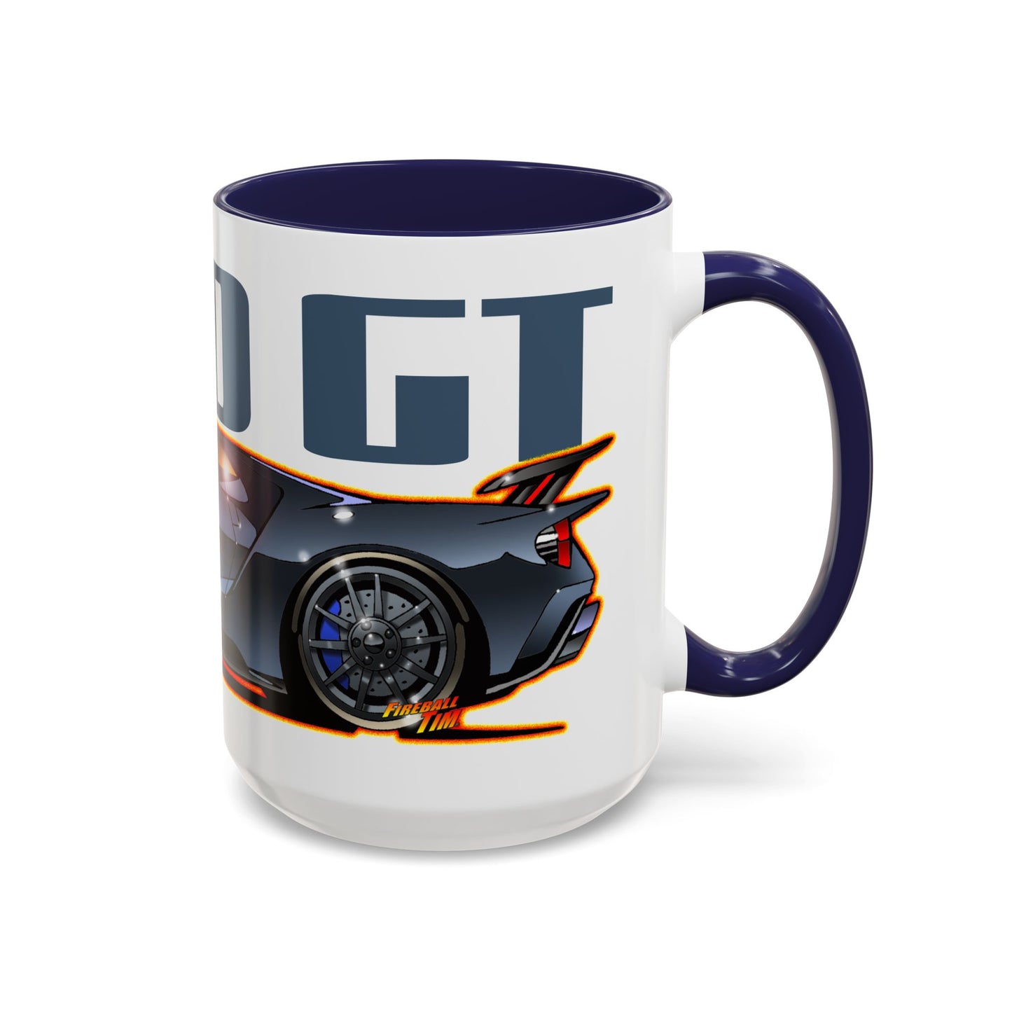 FORD GT Supercar Collectible Fireball Art Coffee Mug - 2 Sizes