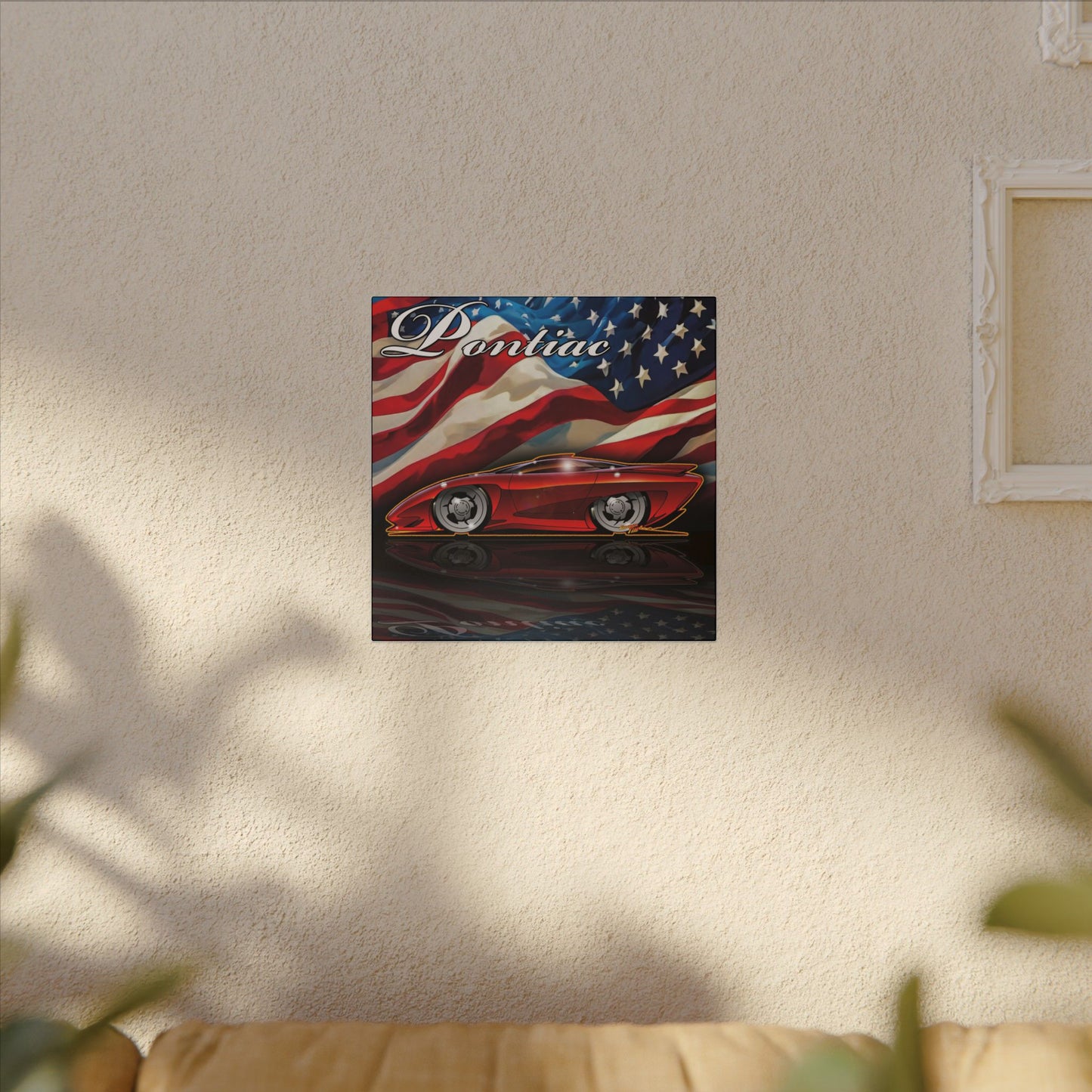 PONTIAC BANSHEE Concept Car Collectible Fireball Art Canvas Print