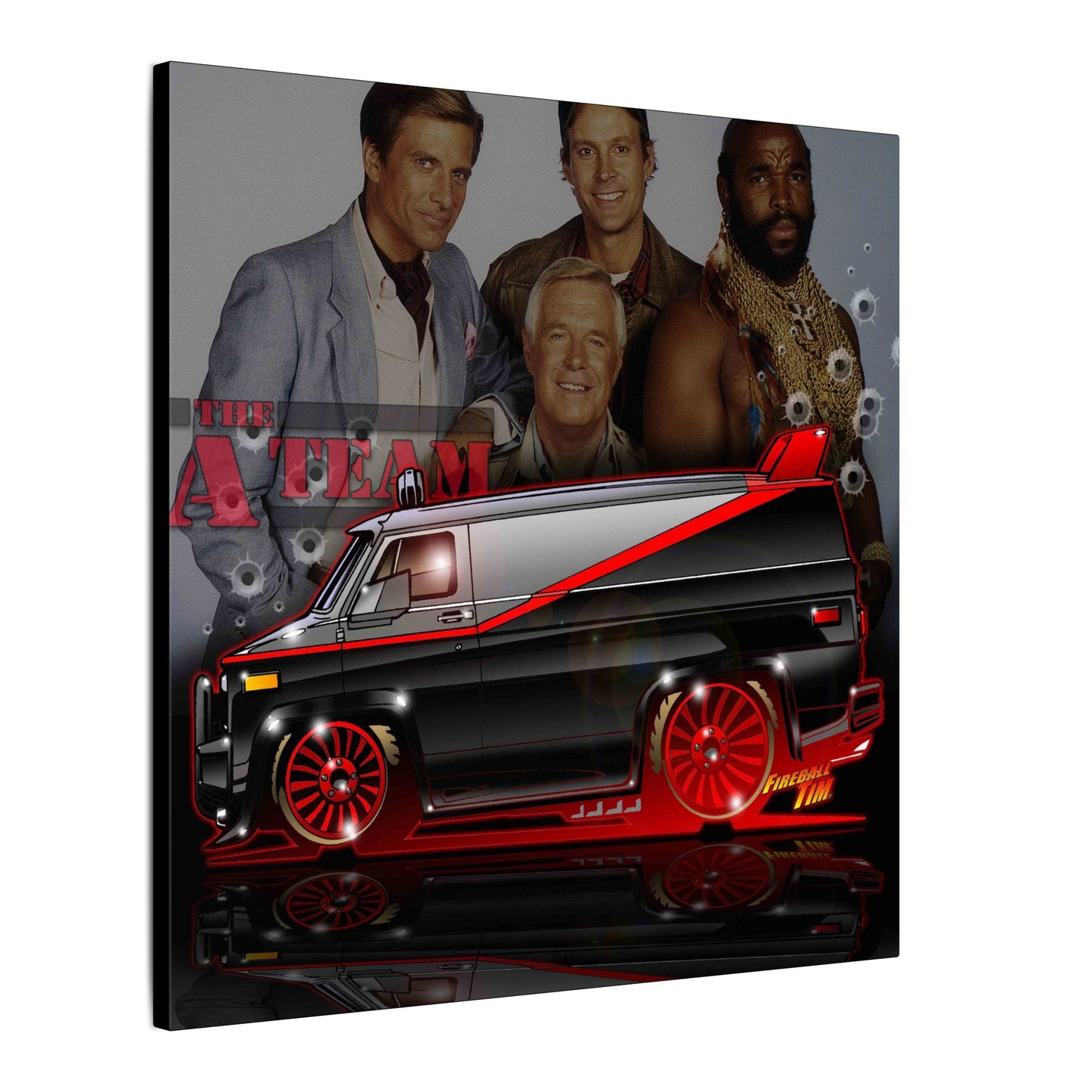 ATEAM VAN TV Show Car Canvas Art Print - 2 Sizes