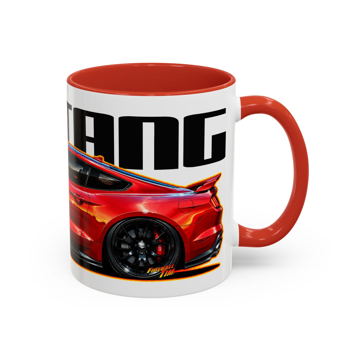 FORD MUSTANG 2019 GT 5.0 Collectible Fireball Art Coffee Mug - 2 Sizes