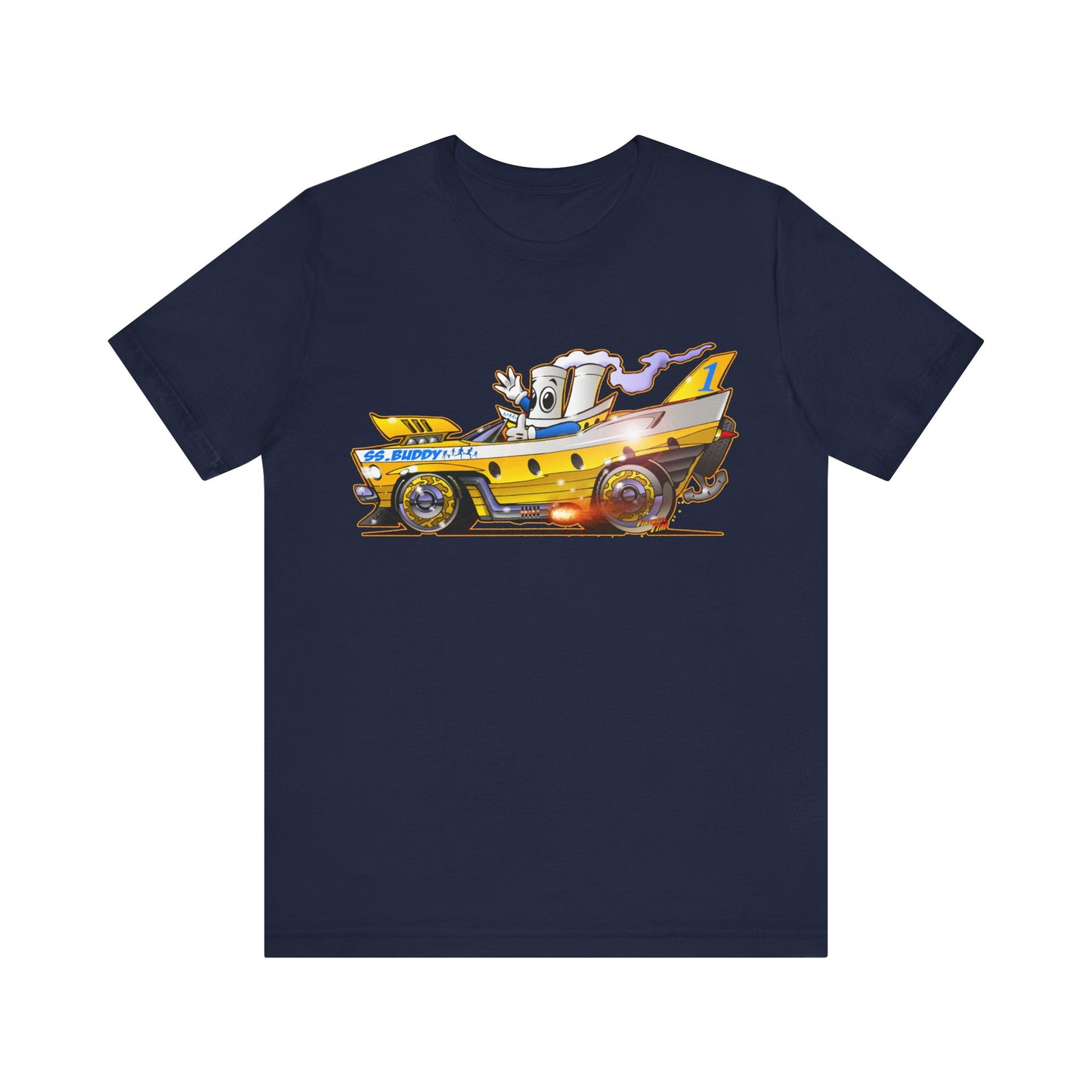 BUDDY CRUISE BUDDYMOBILE Custom Car Art Short Sleeve Tee in 17 Colors
