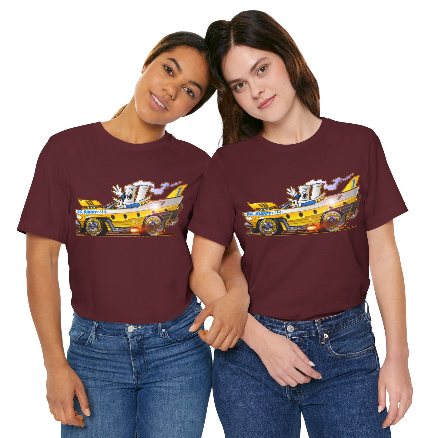 BUDDY CRUISE BUDDYMOBILE Custom Car Art Short Sleeve Tee in 17 Colors