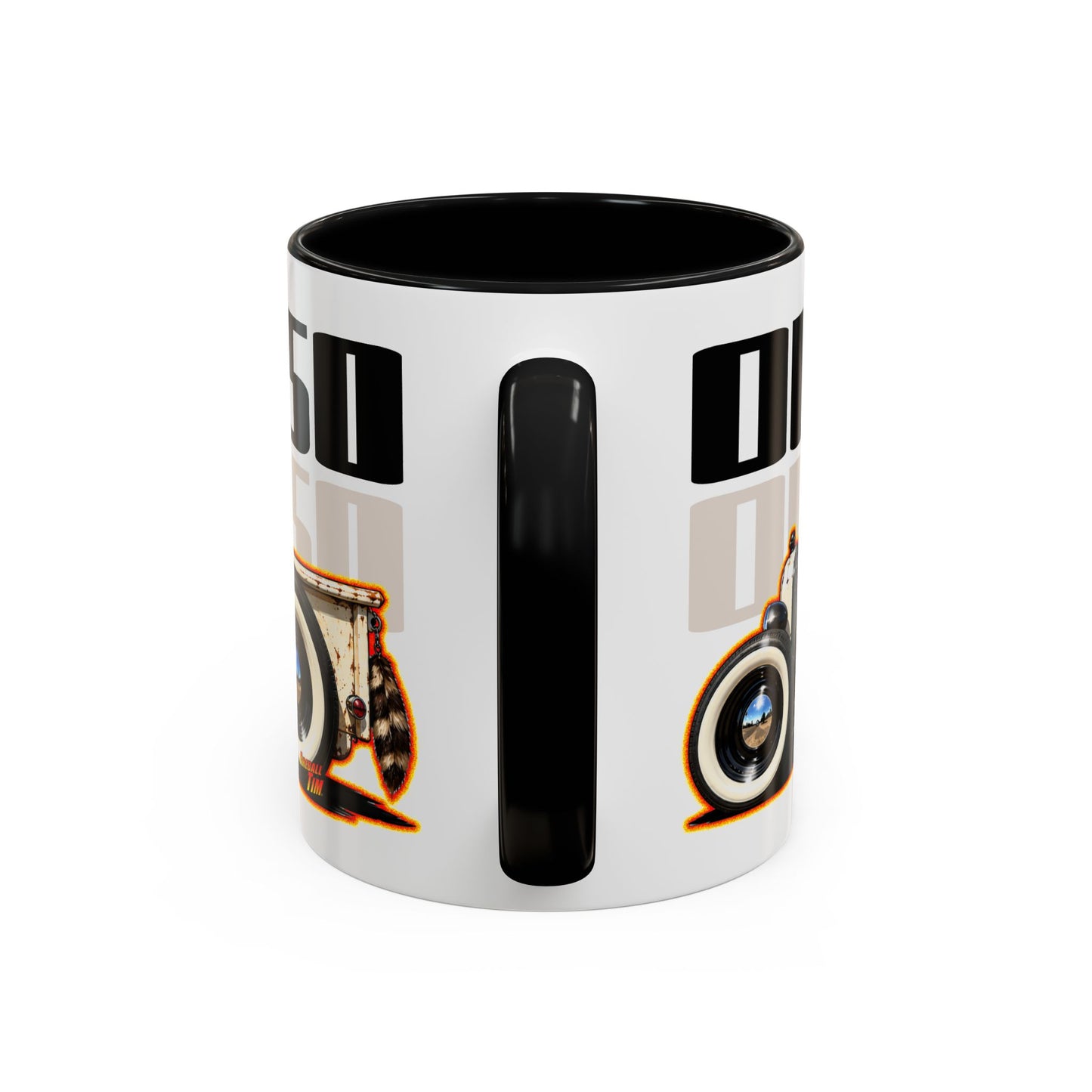 OUTLAW 150 Hot Rod Rat Rod Collectible Fireball Art Coffee Mug - 2 Sizes