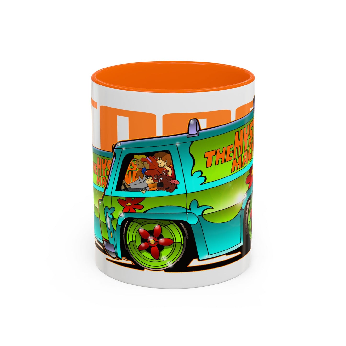 SCOOBY DOO MYSTERY MACHINE VAN Collectible Fireball Art Coffee Mug - 2 Sizes