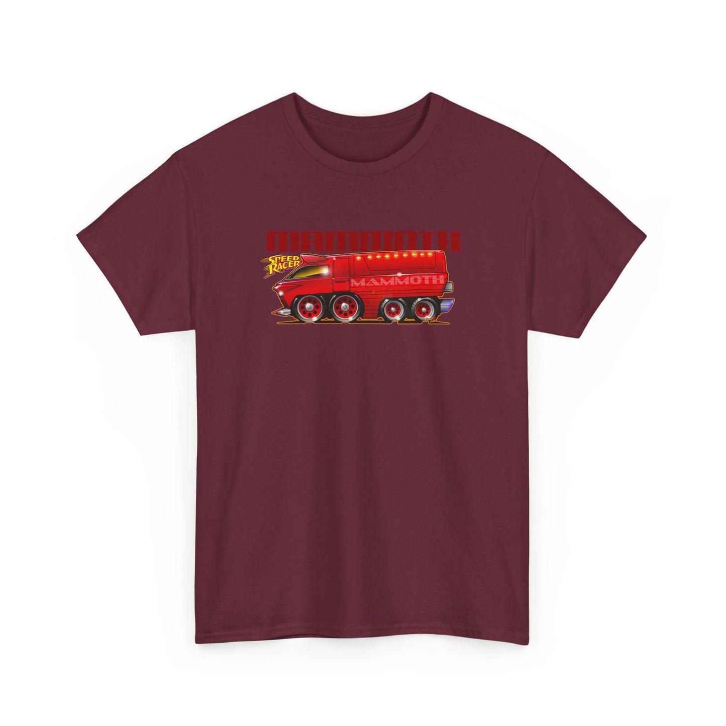 SPEED RACER MAMMOTH CAR Fireball Art Tee Shirt - Multiple Colors