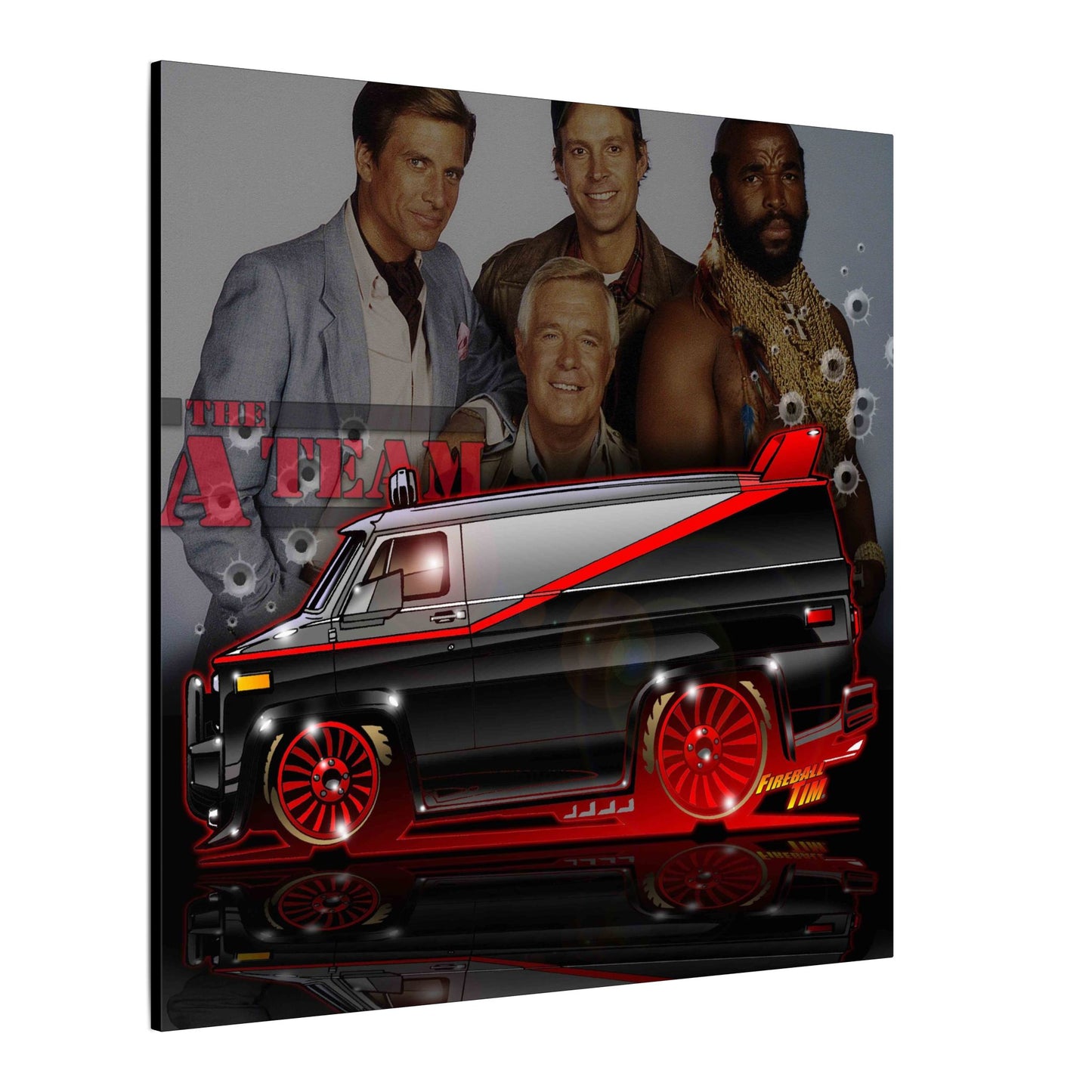 ATEAM VAN TV Show Car Canvas Art Print - 2 Sizes