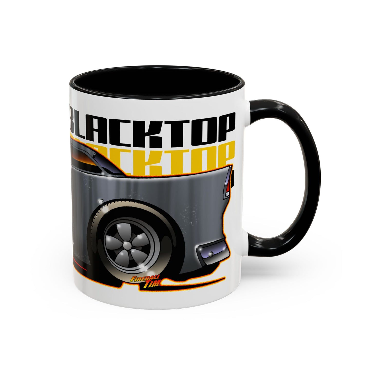 TWO LANE BLACKTOP 1955 CHEVY Collectible Fireball Art Coffee Mug - 2 Sizes