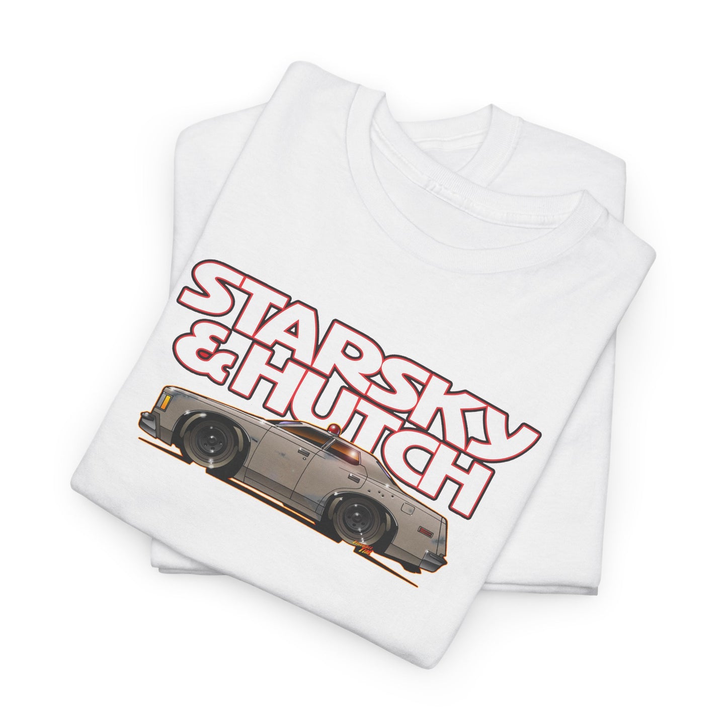 STARSKY AND HUTCH Hutchmobile TV Show Cotton Tee Shirt Mutiple Colors