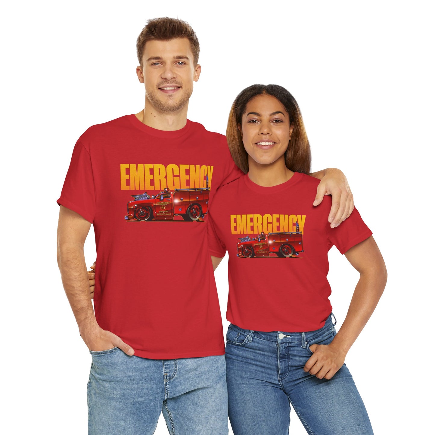 EMERGENCY TV Show SQUAD 51 Concept Art TEE Shirts 13 Colors