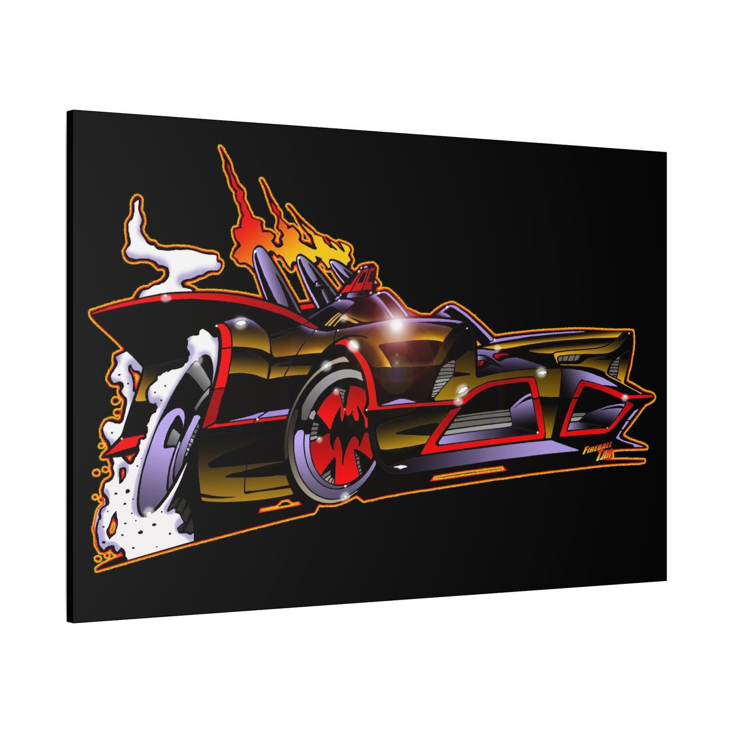 BATMOBILE 1966 BATMAN BAT66 Collectible TV Car Canvas Wall Art