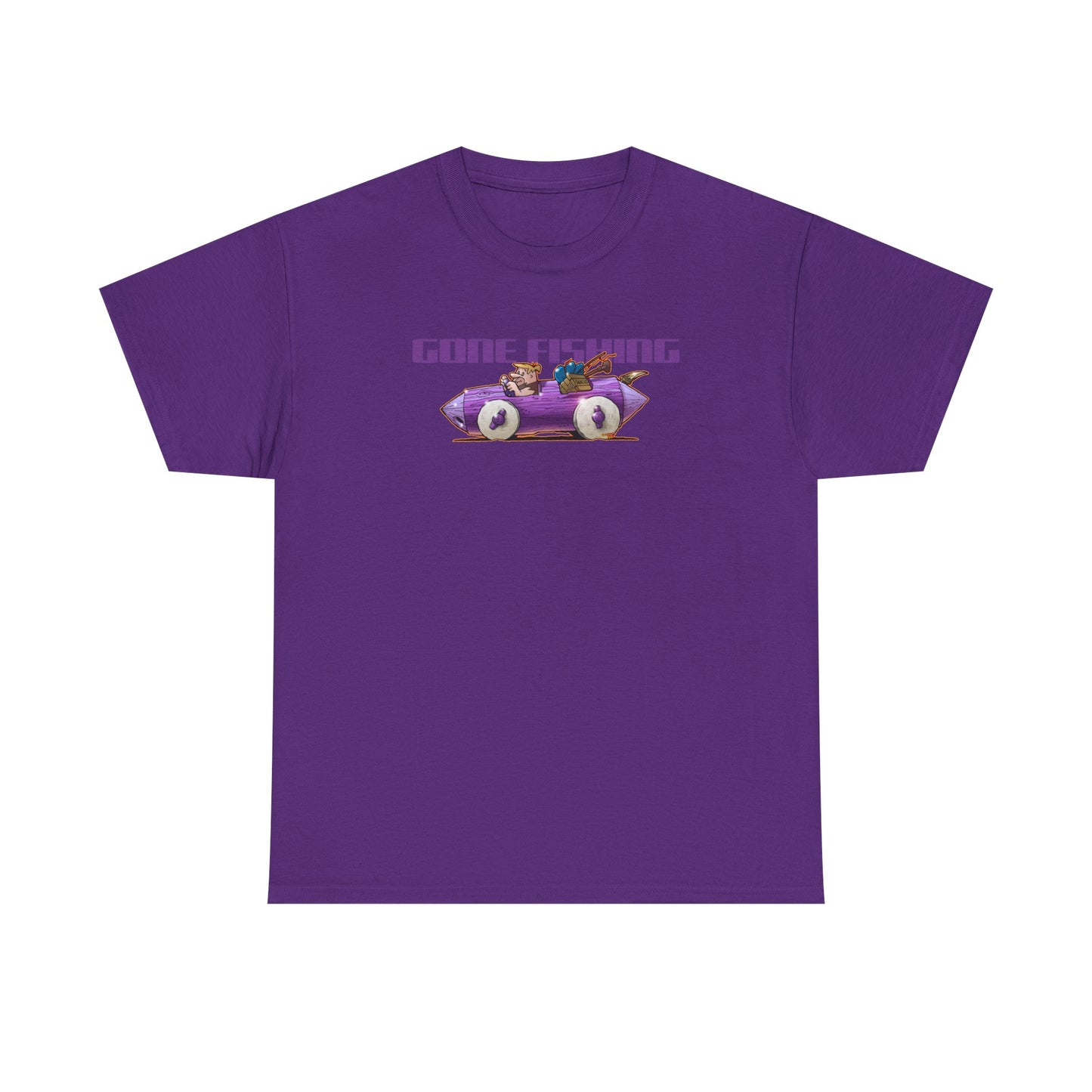 FLINSTONES BARNEY RUBBLE Gone Fishing Fireball Tee Shirt - Multiple Colors