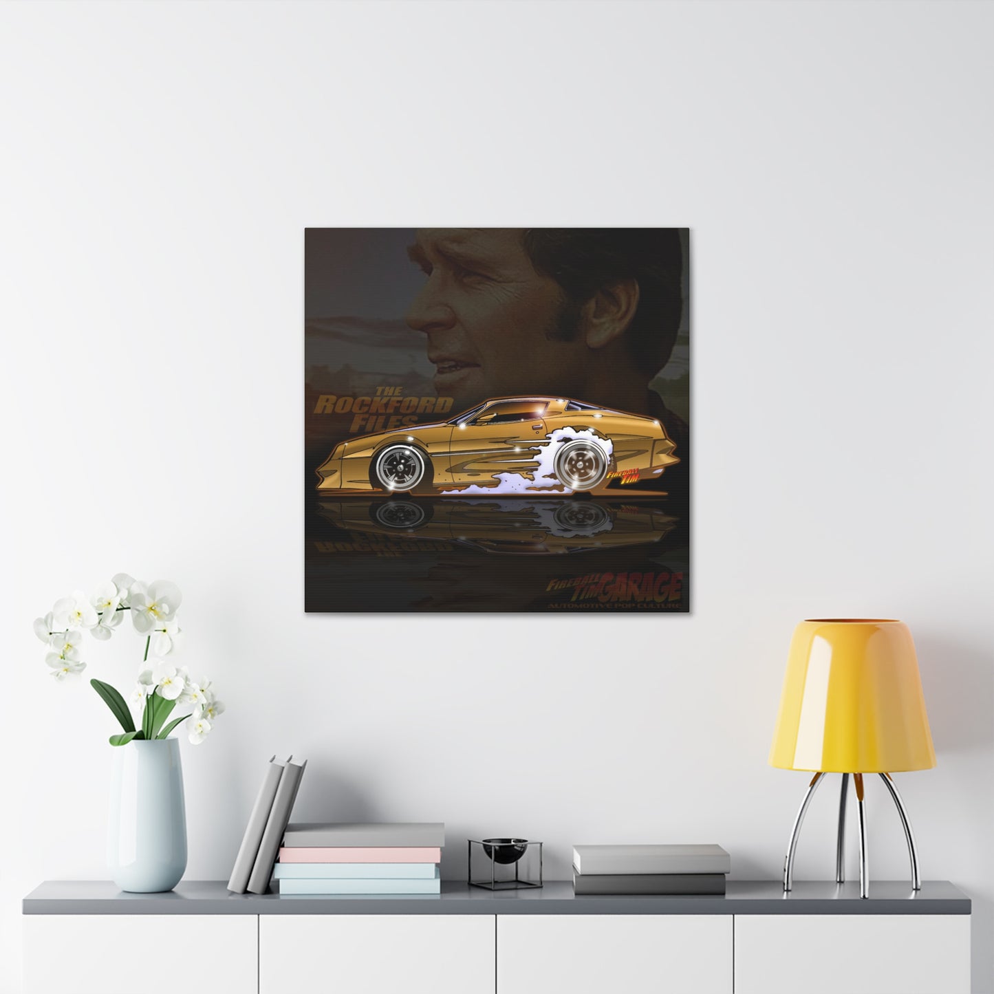 ROCKFORD FILES 1978 Pontiac Firebird Trans Am Concept Art Canvas MASTERPRINT 3 Sizes