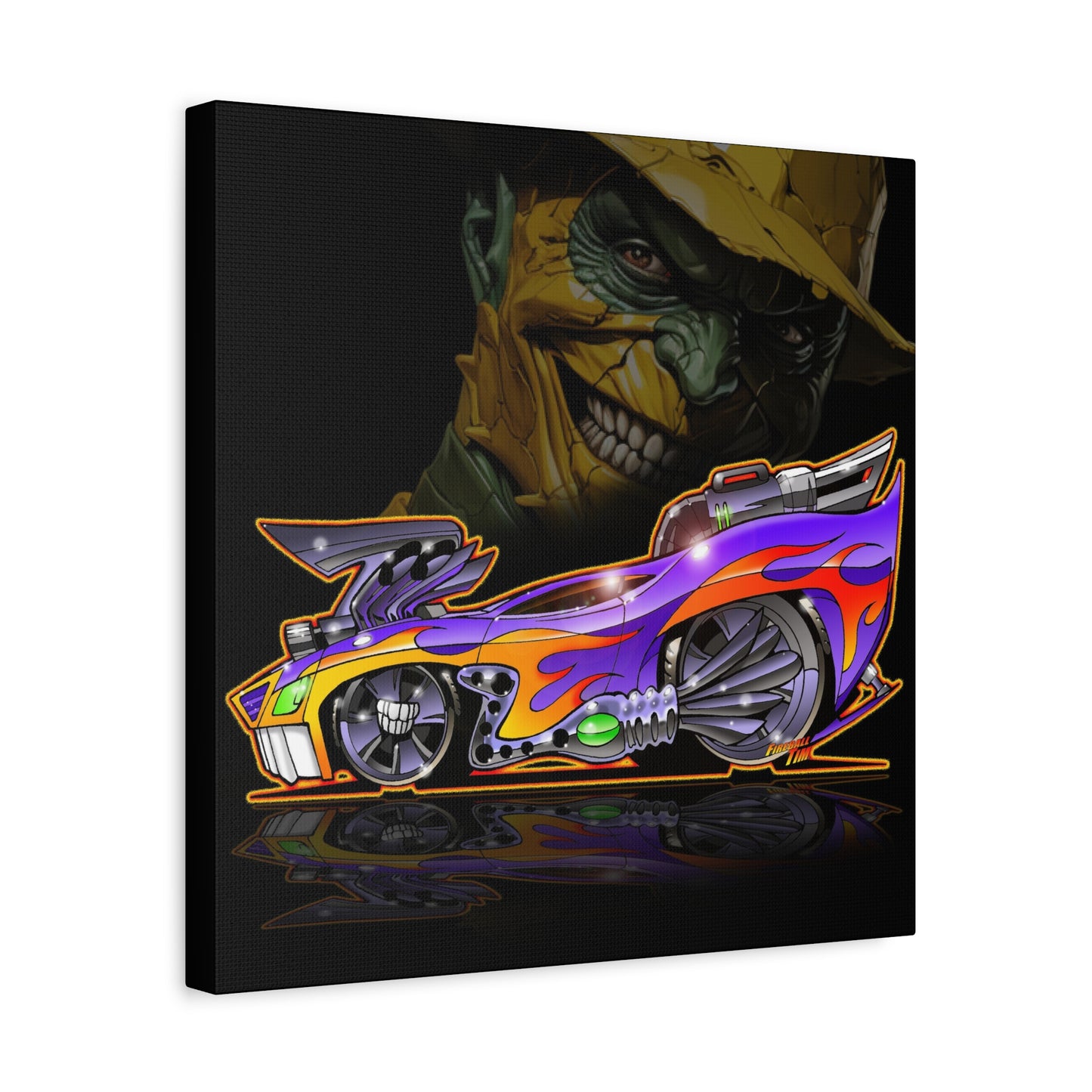 SON OF THE MASK Musclecar Fireball Art Canvas Print