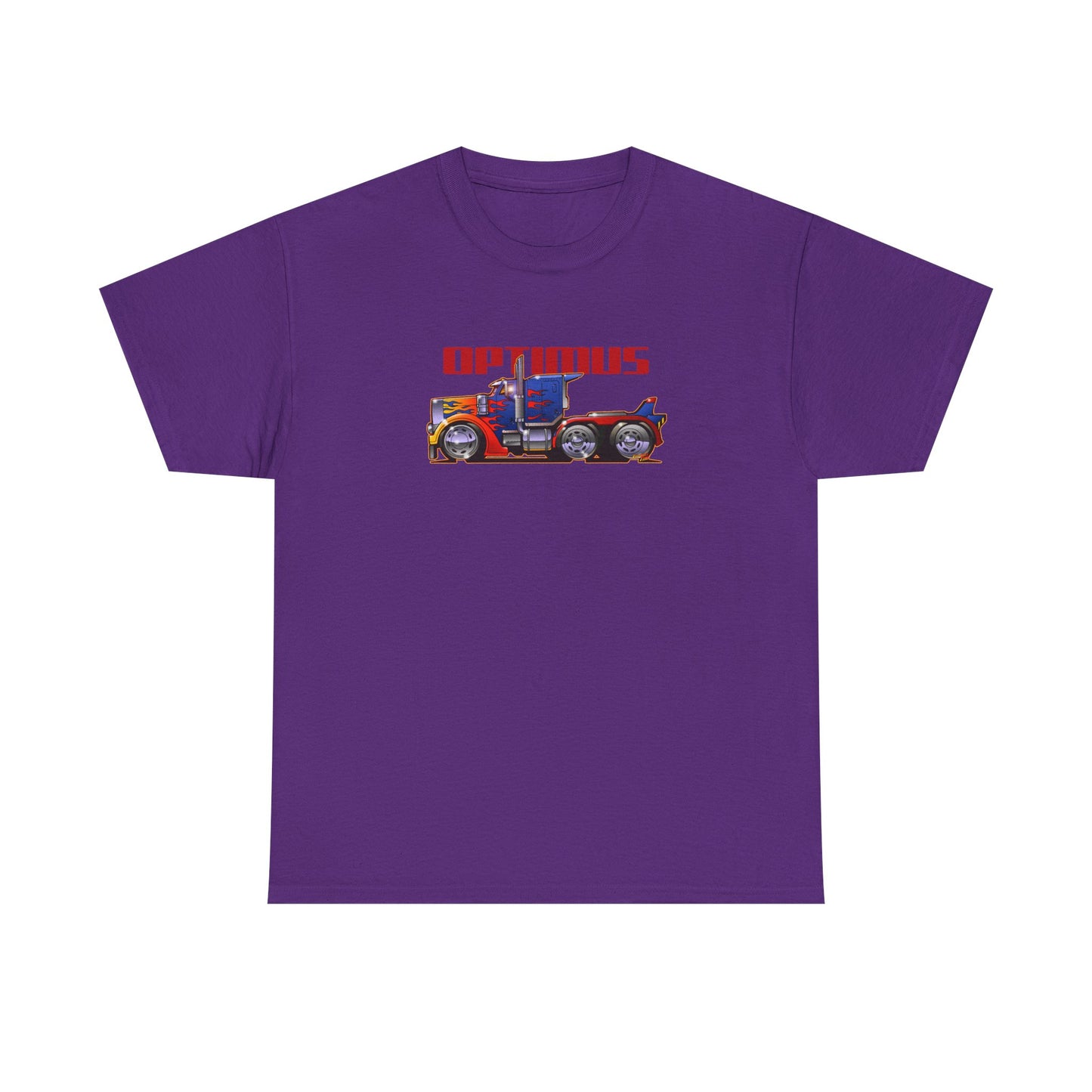 TRANSFORMERS OPTIMUS PRIME Semi Truck Fireball Art Tee Shirt - Multiples