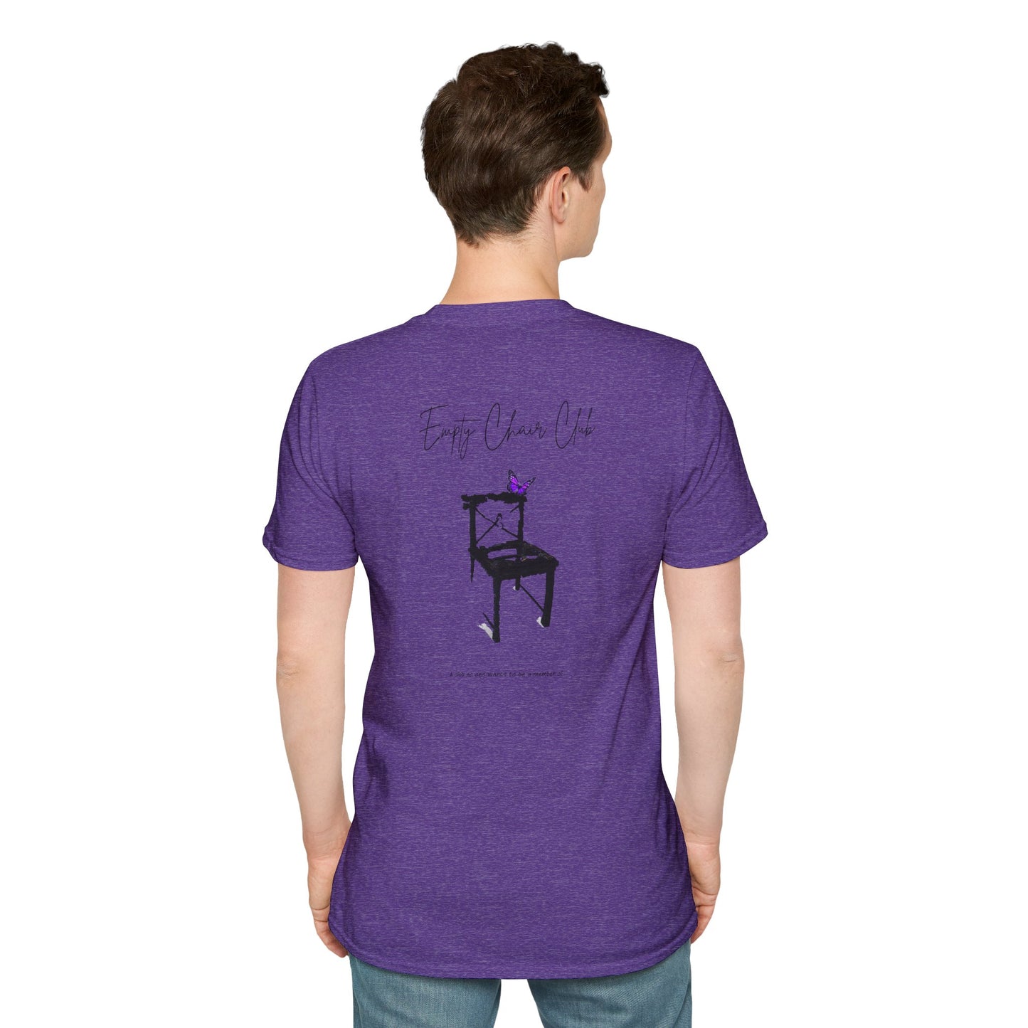EMPTY CHAIR CLUB Unisex Softstyle T-Shirt - Casual Comfort for Relaxation and Reflection