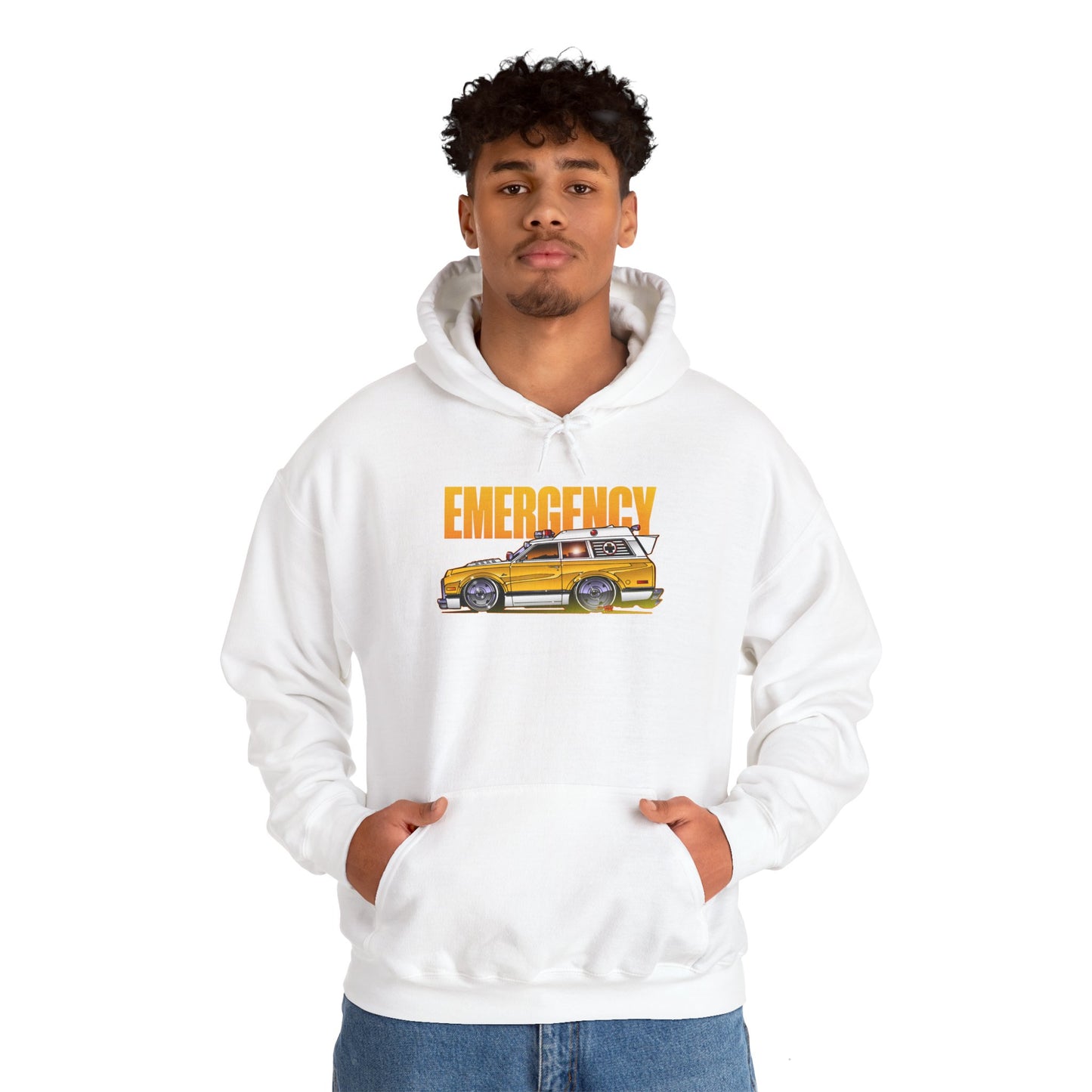 EMERGENCY AMBULANCE TV Show Concept Art Hooded Sweatshirt 9 Colors