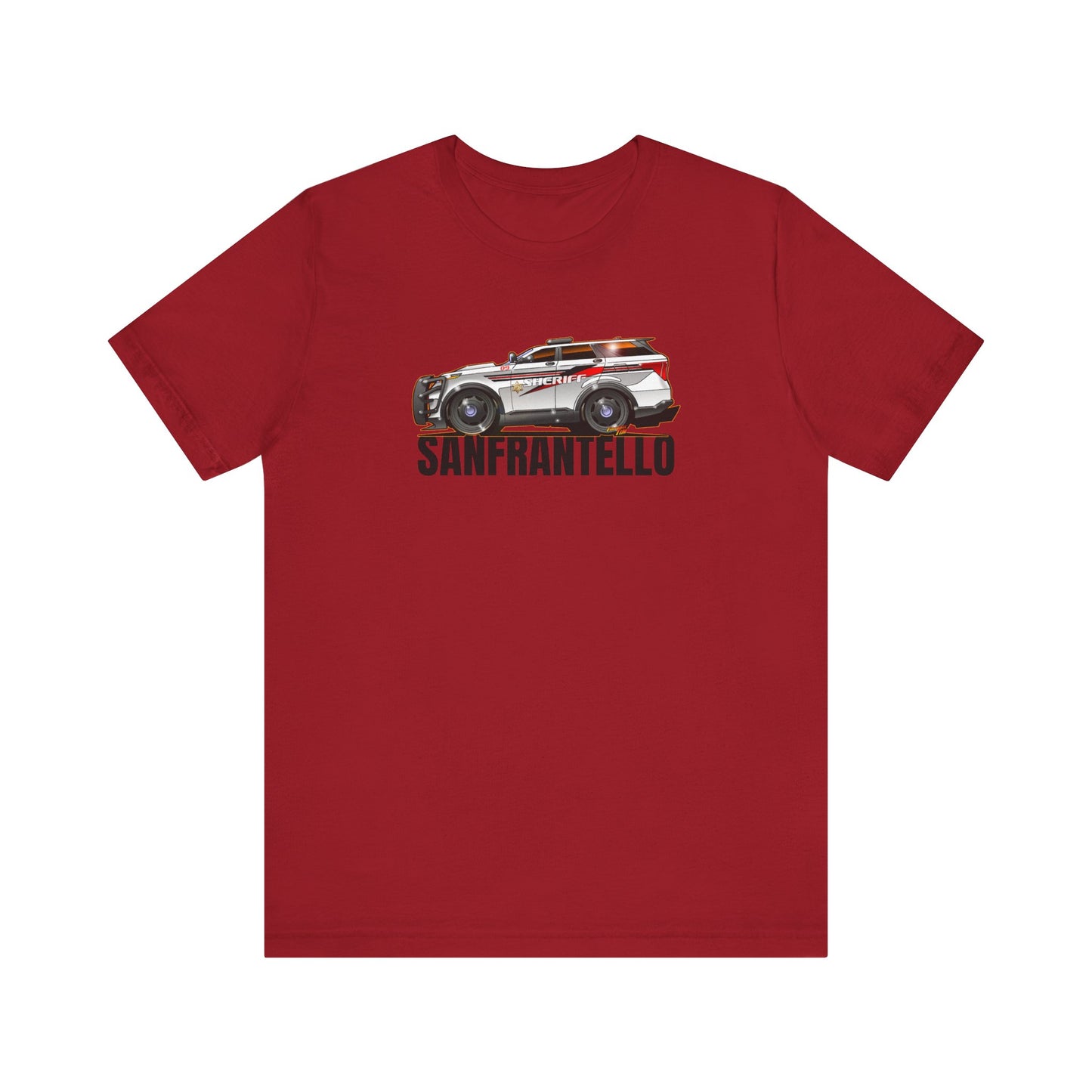 FORD EXPLORER POLICE CRUISER Sanfrantello 09 Tribute Concept Art Short Sleeve Tee 12 Colors