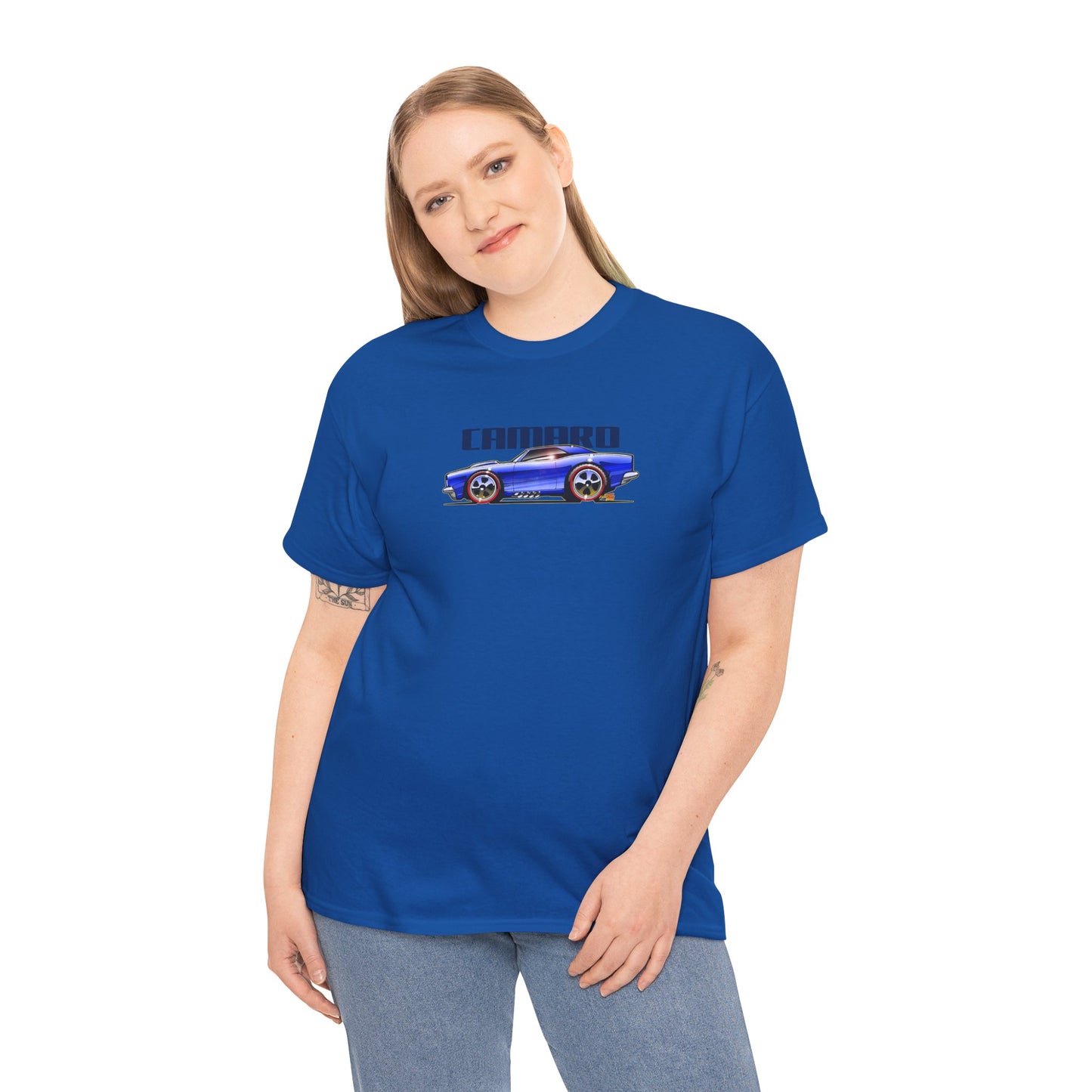 HOT WHEELS CAMARO Custom Collectible Fireball Art Heavy Cotton Tee 12 Colors