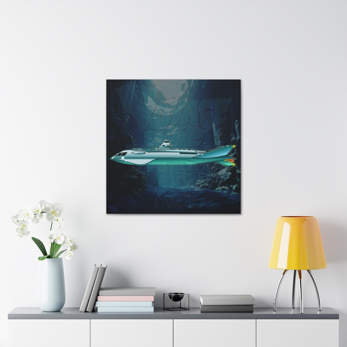 VOYAGE TO THE BOTTOM OF THE SEA Seaview Submarine Concept Art Canvas MASTERPRINT 3 Sizes