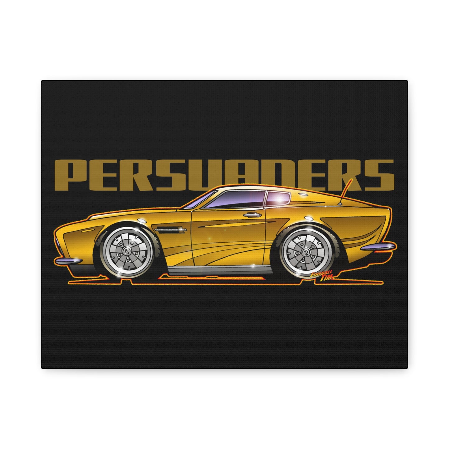 PERSUADERS ASTON MARTIN Fireball Art Canvas Wall Print - 11x14