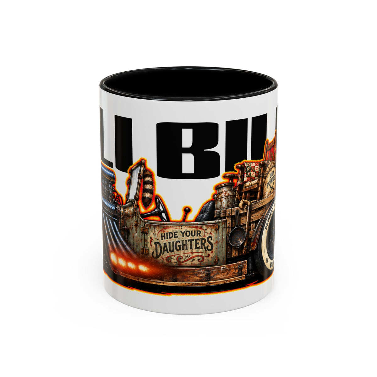 BEVERLY HILLBILLIES Hillbilly Buster Hot Rod Collectible Fireball Art Coffee Mug - 2 Sizes