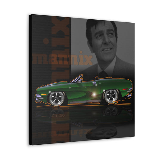 MANNIX TV Show Plymouth Barracuda Concept Art Canvas MASTERPRINT 3 Sizes