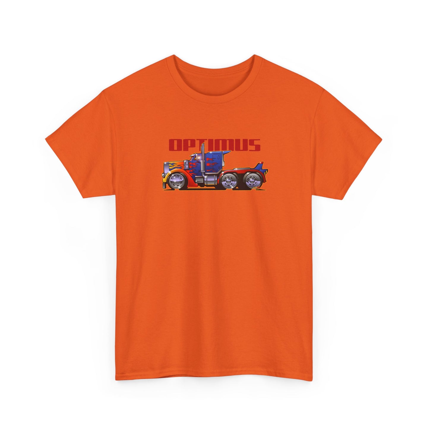 TRANSFORMERS OPTIMUS PRIME Semi Truck Fireball Art Tee Shirt - Multiples