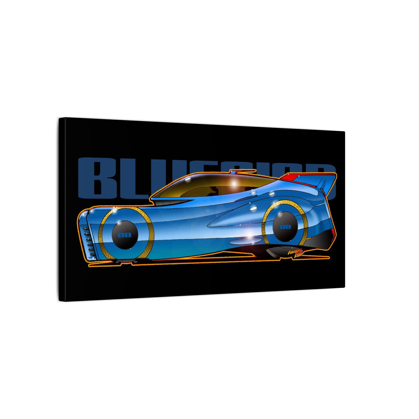 BLUEBIRD FIREBALL CONCEPT Canvas Art Print - 11x14