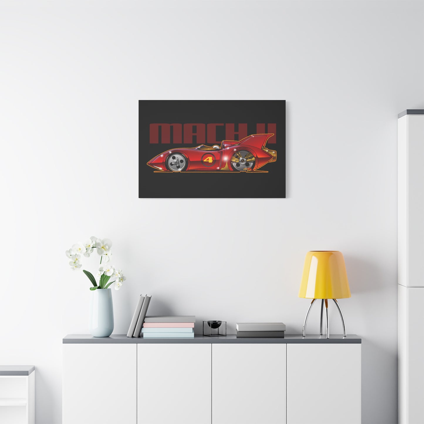 SPEED RACER MACH 4 Fireball Art Canvas Wall Print