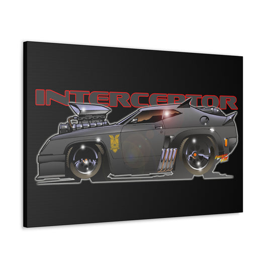 MAD MAX INTERCEPTOR POLICE CAR MASTER PRINT Concept Art Canvas Print 4 Sizes