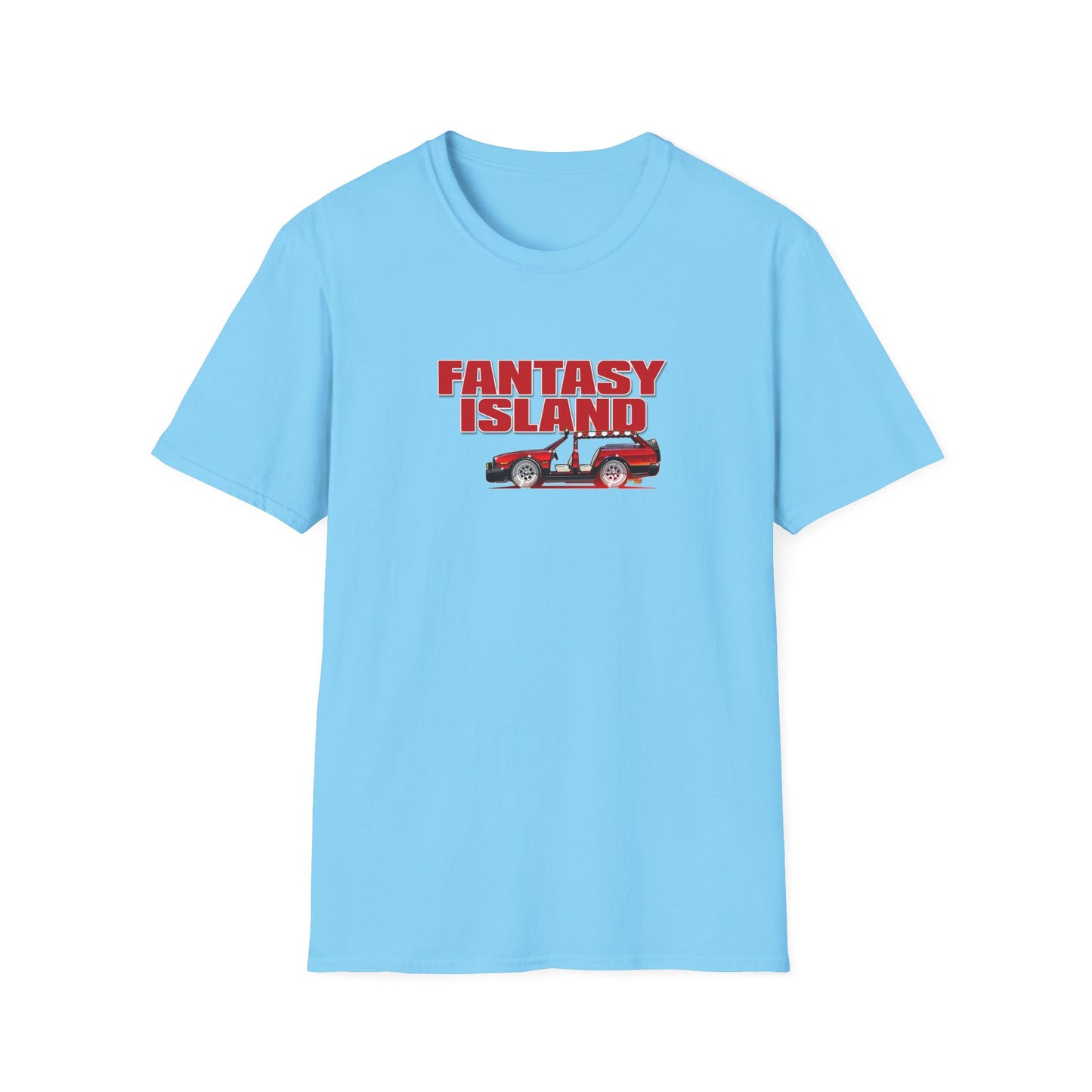 FANTASY ISLAND TV Show Plymouth Concept Art Softstyle T-Shirt - 11 Colors