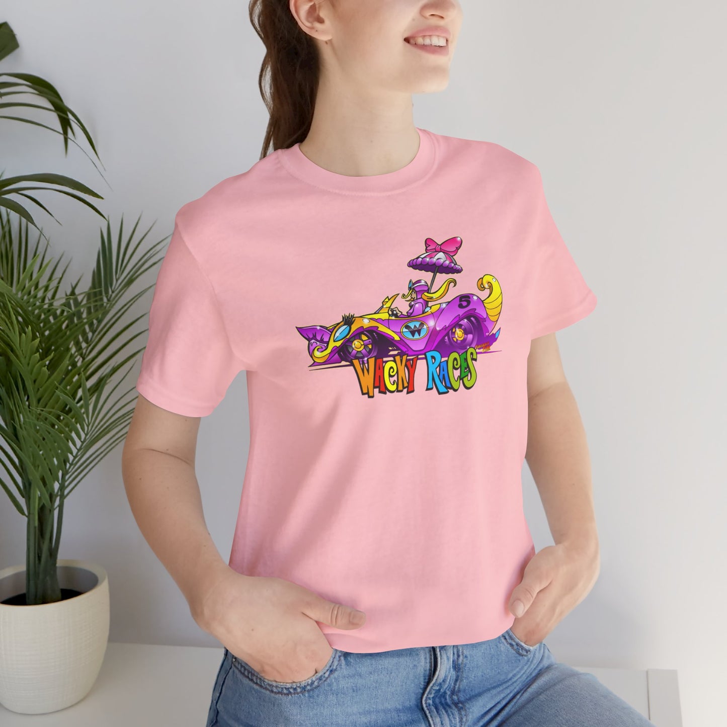 PENELOPE PITSTOP Wacky Races Cartoon Concept Art Short Sleeve Tee 10 Colors