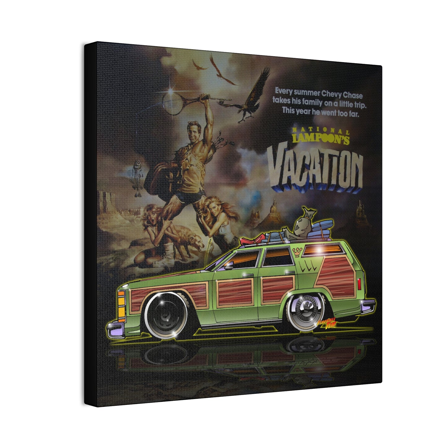NATIONAL LAMPOON'S FAMILY VACATION Truckster Station Wagon Canvas Art Print - Sizes
