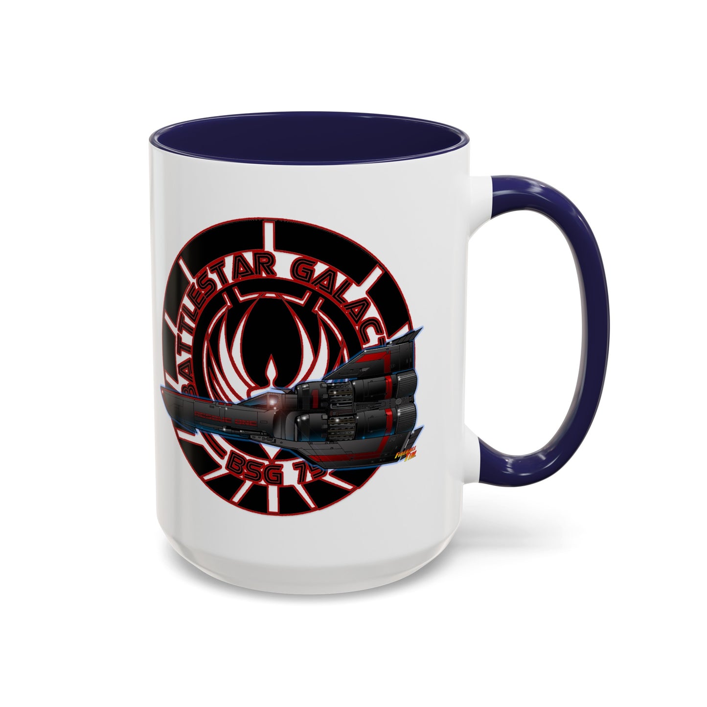 BATTLESTAR GALACTICA Viper Concept Art Crest Coffee Mug 11 and 15oz