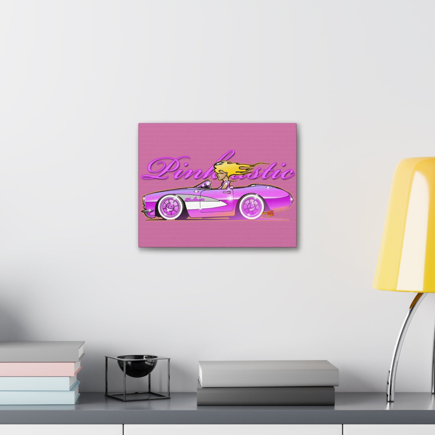 BARBIE PINK CORVETTE Pinktastic Concept Canvas Print 11X14