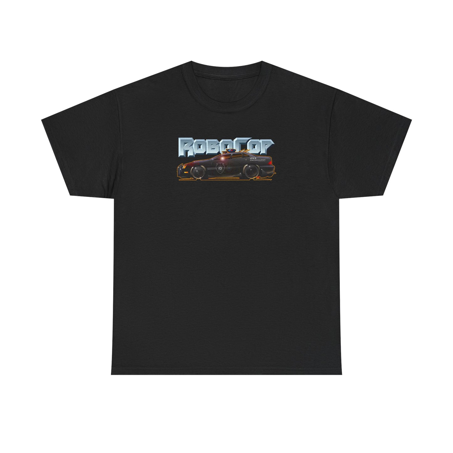 ROBOCOP Taurus Police Car Fireball Art Tee Shirt - Multiple Colors