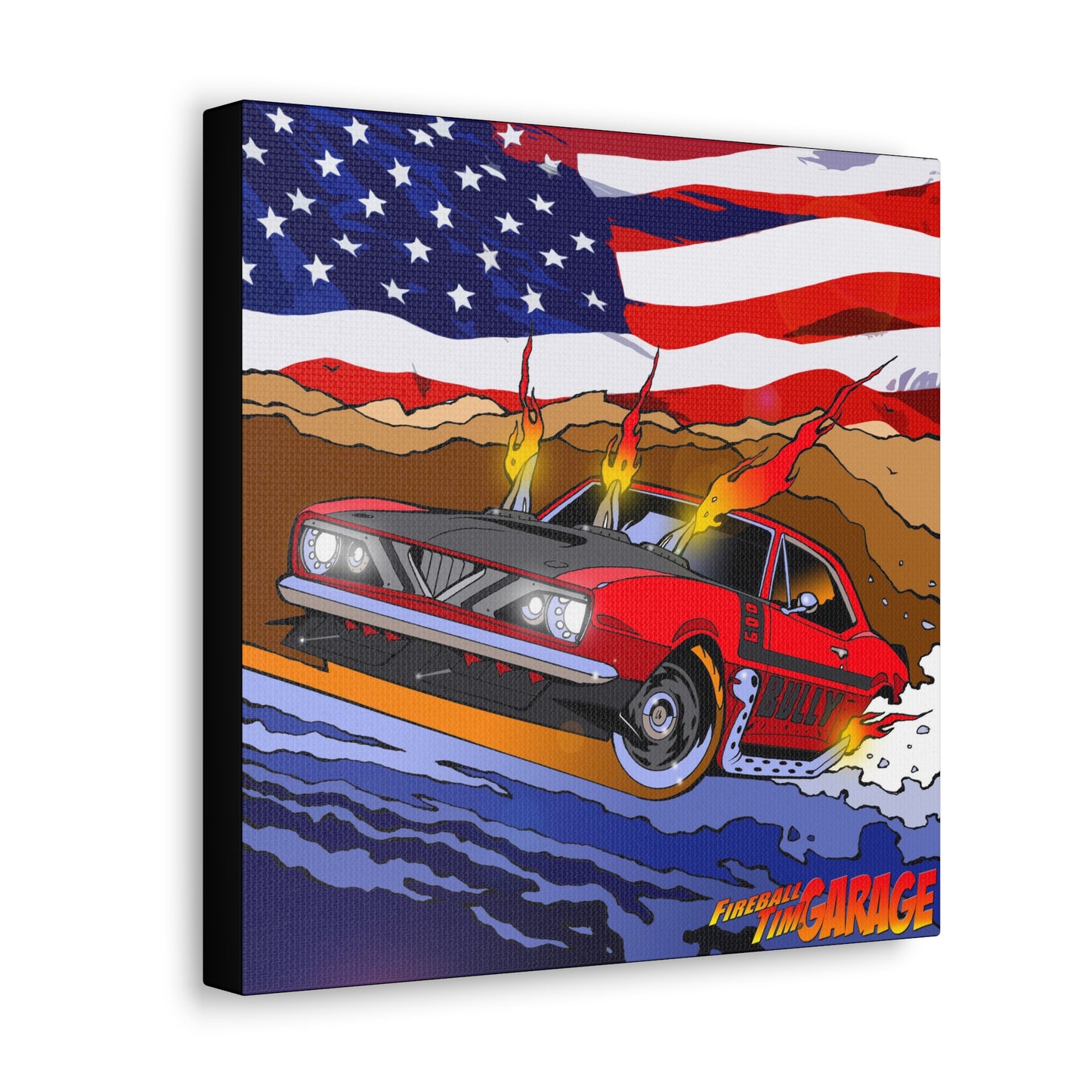 CHEVY CAMARO PATRIOT Concept Art Canvas Print 12x12