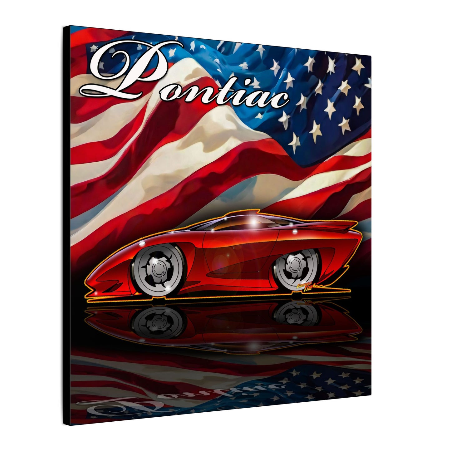 PONTIAC BANSHEE Concept Car Collectible Fireball Art Canvas Print