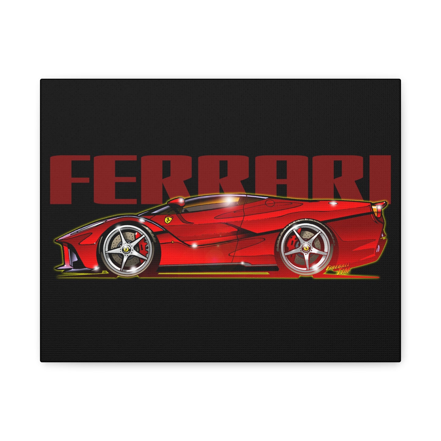 FERRARI LA FERRARI APERTA Supercar Canvas Art Wall Print - 11x14