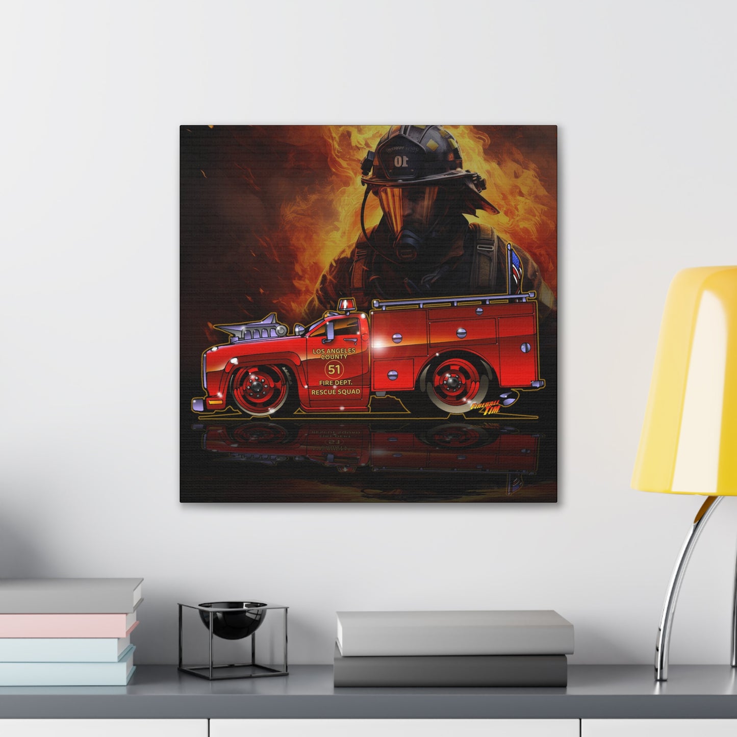EMERGENCY SQUAD 51 Paramedic Truck TV Show Canvas Art Print 2 Sizes