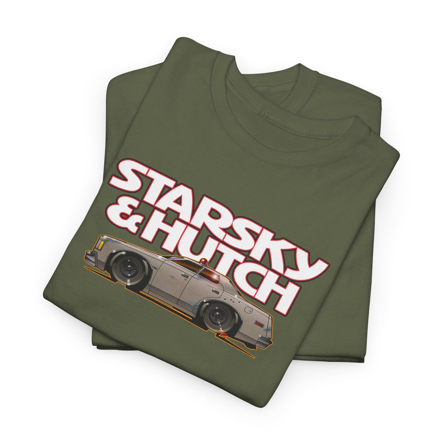 STARSKY AND HUTCH Hutchmobile TV Show Cotton Tee Shirt Mutiple Colors