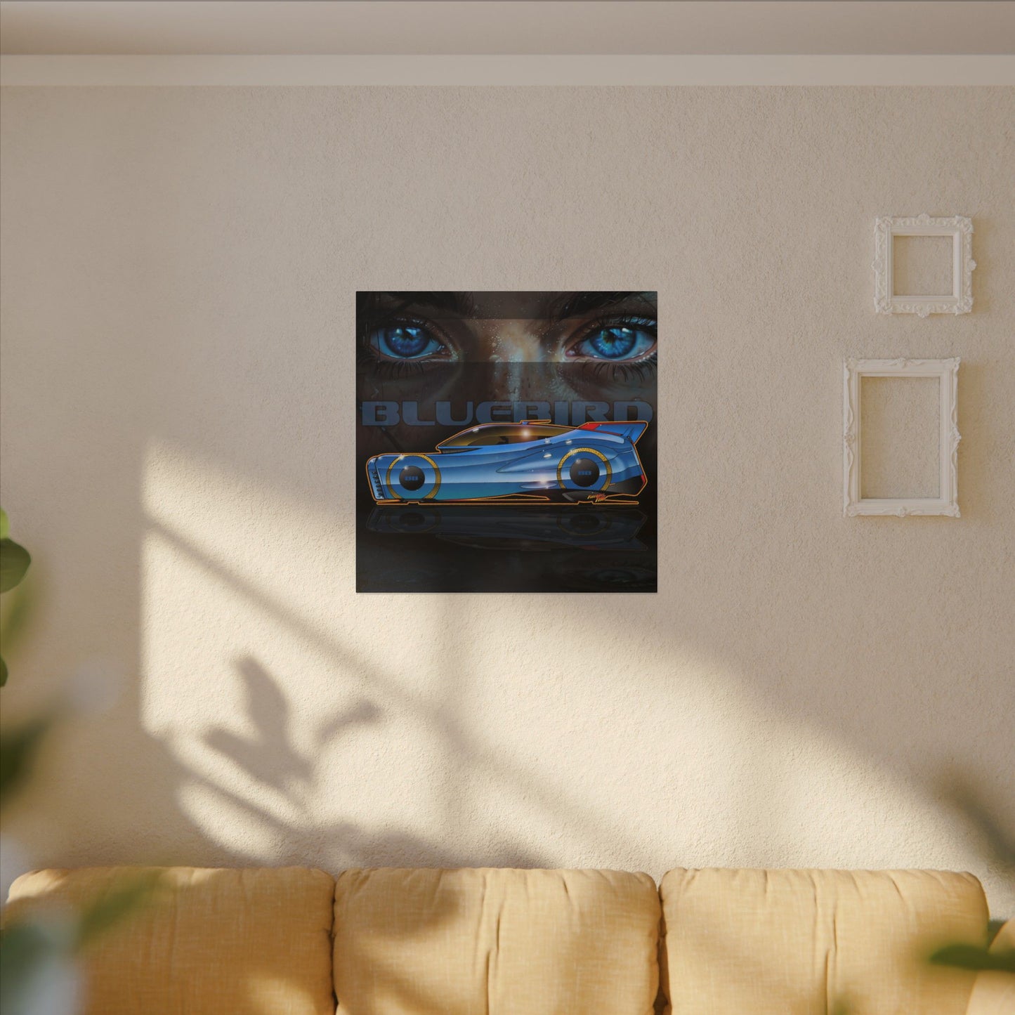 BLUEBIRD FIREBALL CONCEPT Canvas Art Print - 2 Sizes