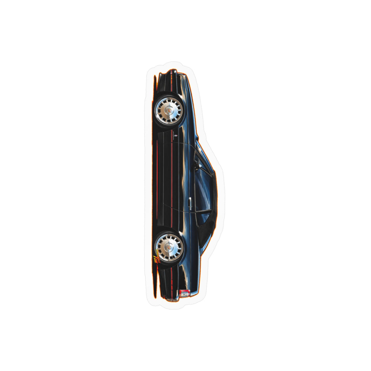CADILLAC ALLANTE Collectible Fireball Art Stickers in 4 Sizes